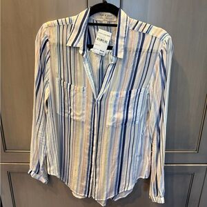 Cloth & Stone Multicolor Striped Button Down Shirt